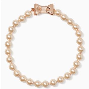 Kate Spade Bow Pearl Necklace 